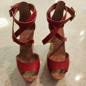 Wedge open toe sandals